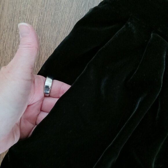 Vintage Cache Velvet Wide Leg Black Holiday Dress Pants Size 10 - Picture 3 of 6